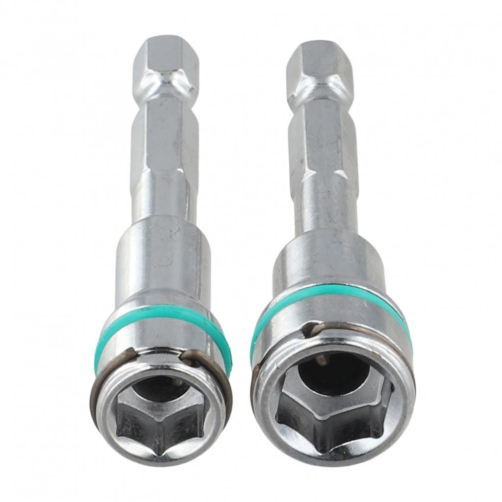 8mm and 10mm Hex Socket Sleeve Adapter with 1/4in Shank for Ratchet Wrench