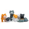 Decorations Random Color Home Figurines Micro Landscape for  Kitten Landscape Lazy Cats