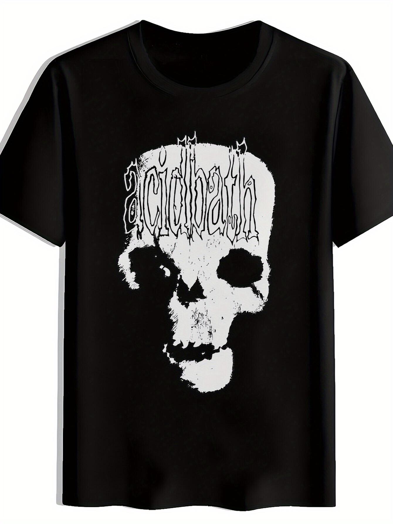 

Vintage Rock Band Graphic T-shirt - Acidbath Skull Design XXXL