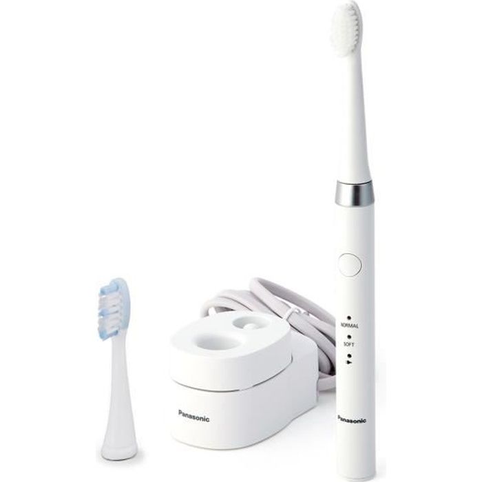 Panasonic EW-DM81-W503 Brosse à Dents Électrique 2 Modes, 30 min Autonomie, Induction, 2 Accessoires, 31,000 Pulsations/min, Blanc
