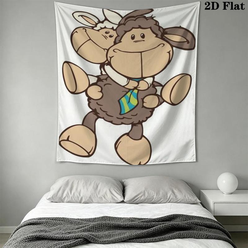 Jolly Cute Wall Tapestry Aesthetic Wall Hanging Printed Fabric Blanket Decorative Tapestries for Bedroom Living Room Home Decor