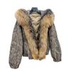 European and American winter new hooded natural fox fur collar high-end fur short thickened warm down jacket women