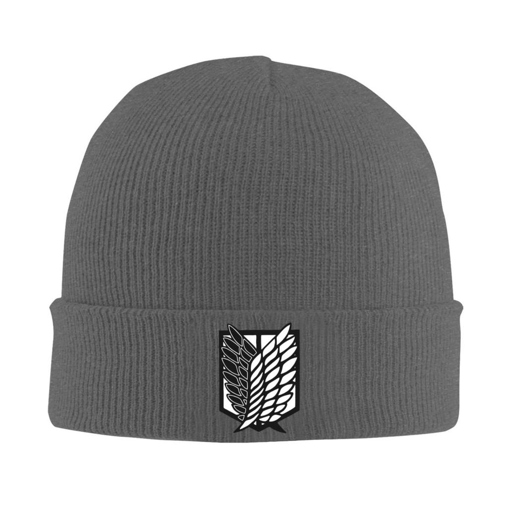 Shingeki No Kyojin Wings Of Freedom Warm Knitted Cap Fashion Bonnet Hat Autumn Winter Outdoor Beanies Hats for Unisex Adult