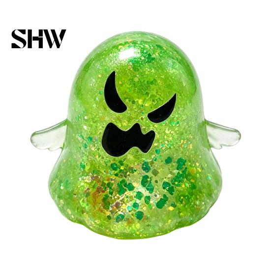 Ghost Sensory Toy Halloween Stress Relief Toy, Spooky Glitter Squeeze Clear Fidget for Focus and Relaxation Hand Tools