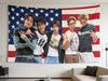 1 szt. K-pop Cortis Flaga Amerykańska Gobelin Domowa Sztuka Ścienna Plakat Prezent dla Fanów K-pop i Dekoracja dla Kochacza K-pop Gadżety Idola Cortis