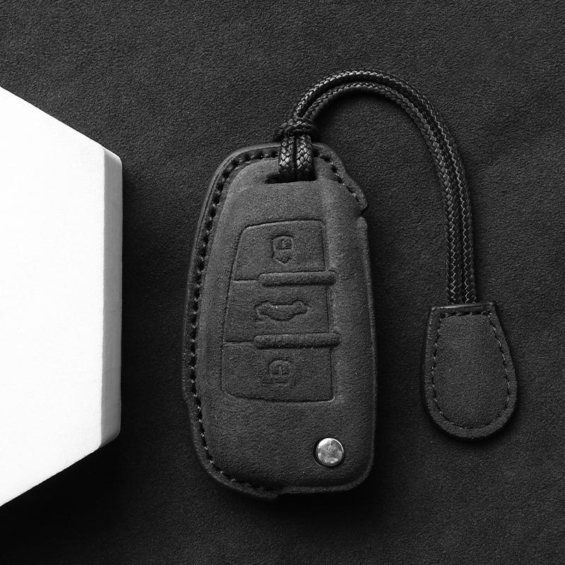 For A1 A3 A4 A5 A6 A7 Q3 Q5 S6 B6 B7 B8 C6 8P 8V 8L TT RS Car Key Case Leather Cover Shell Fob Protector Car Accessories