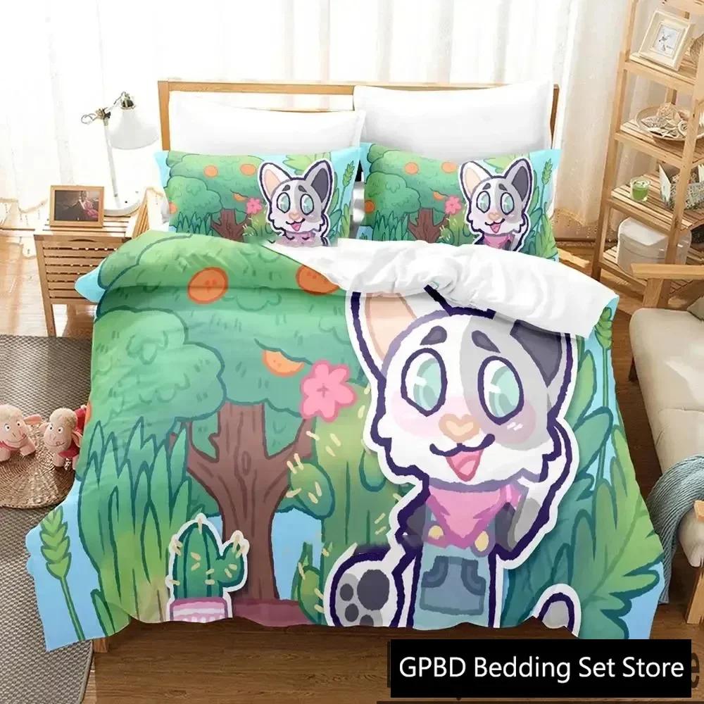 3D Print Game Here Comes Niko Bedding Set Double Twin King Duvet Cover Comforter Pillowcase Boys Girls Adults Bedroom