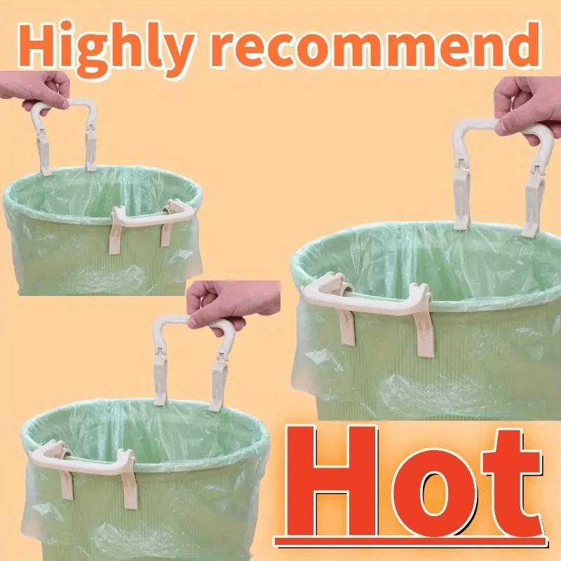 Durable Non-Slip Trash Clips - Easy to Install, Space-Saving Design, Suitable for Kitchen And Home Organization, Trash Holder