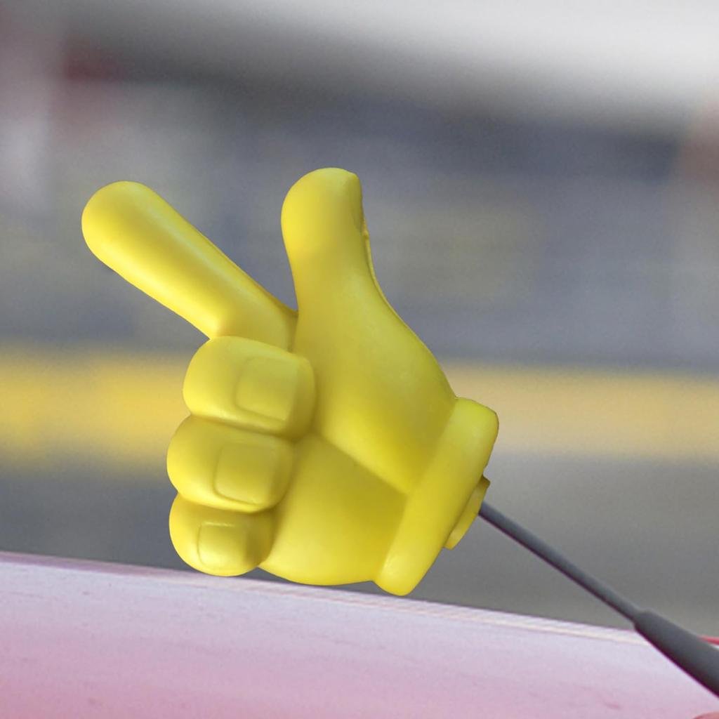 Antenna Topper Hand Gesture - Car Antenna Ball | Cute Roof Decoration Truck RV SUV Universal Home Trailer