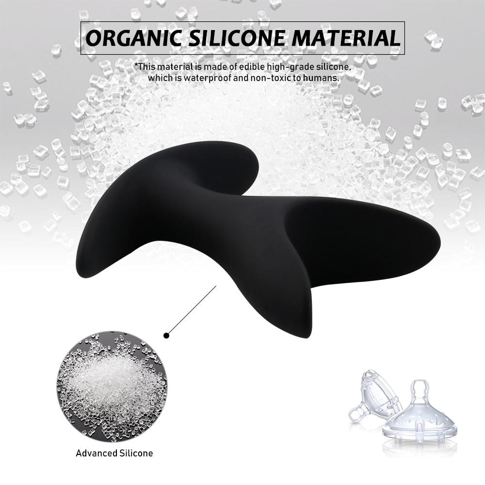 Åpning Butt Expander Speculum Dilator G-punkt Prostata Massasjer Voksenprodukter Dildo Silikon Anal Plugg
