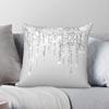 Srebrny Brokat Kwadratowa Poszewka Poliester Len Aksamit Kreatywny Zamek Dekoracyjny Pokrowiec na Poduszkę Sofową Hurt