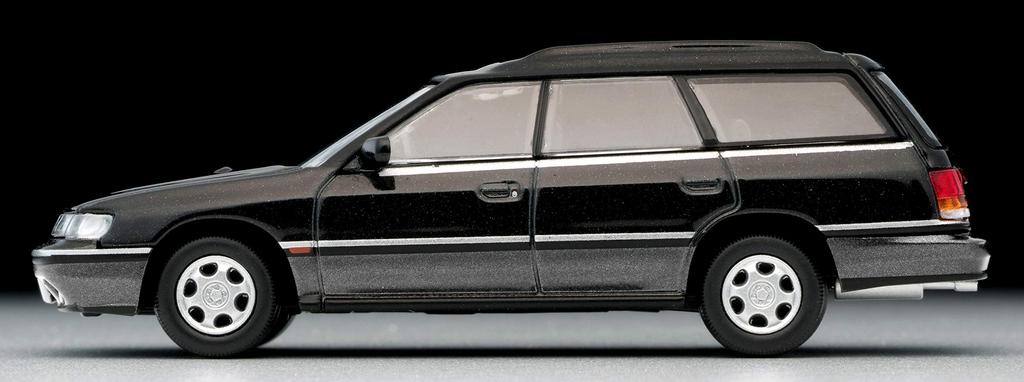 Tomica Limited Vintage Neo scale model Subaru Legacy Touring Wagon GT 1/64 (TLV-N201b) (Black/Gray) (Finished Product)