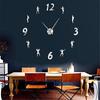 3D Acrylic Decorative Wall Clock - Silent DIY Mirror Clock for Bedroom & Living Room.