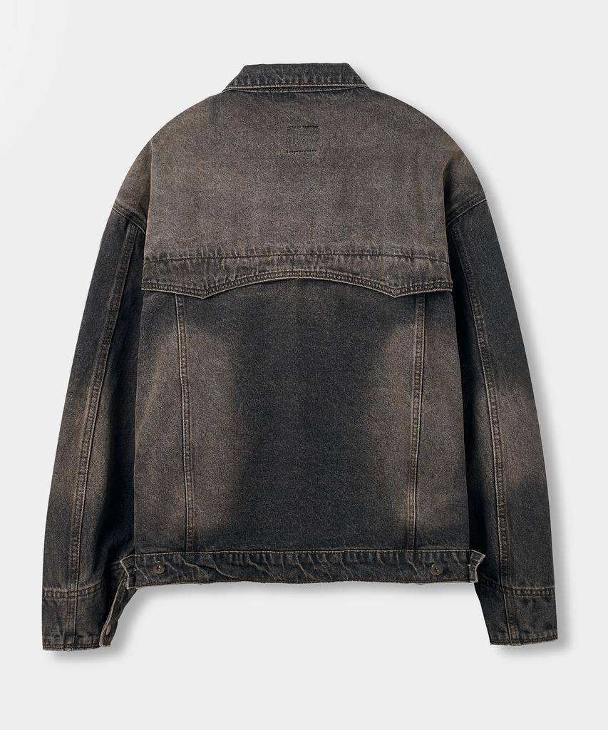Dimitri Black Asi Og Essential Trucker Jacket_Denim Dust Black