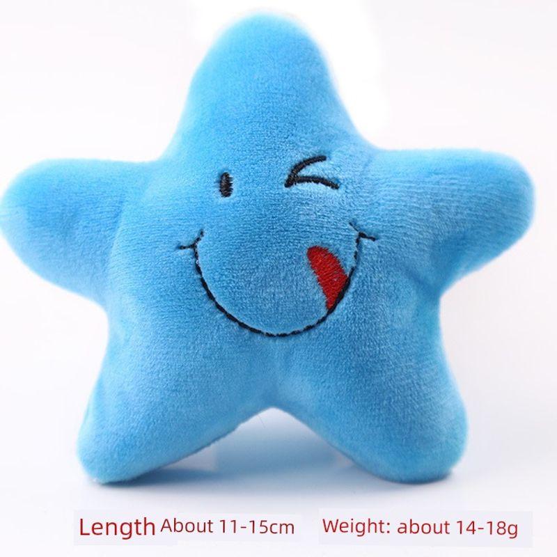 

Мягкая игрушка Собака Французский бульдог Устойчивый к укусам Мяч Веревка Звуковая игрушка Фрукты Мультяшное животное Кошка Кошка Товары для питомцев Blue pentagonal star