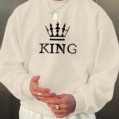 Drop Shoulder & Cozy, Great for Street Style & Lounging, Men's Oversized Crew Neck Sweatshirt