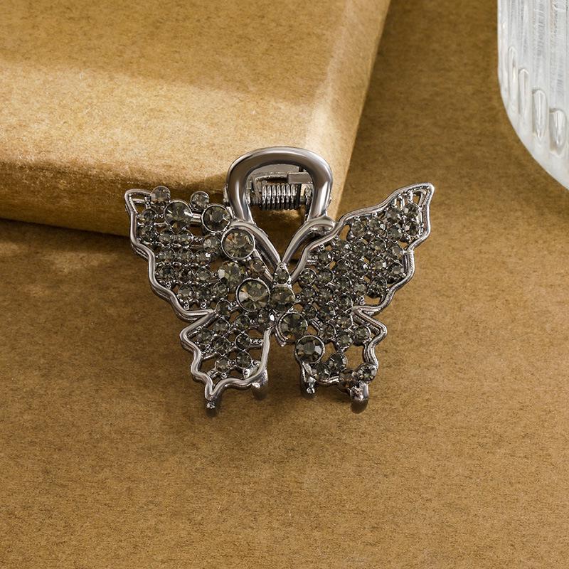 Korean Style Diamond-Inlaid Butterfly Hair Clip: Luxurious, Fashionable Accessory for Women