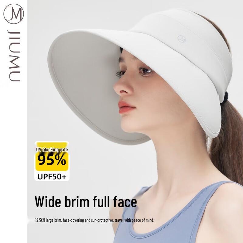 JIUMU Women's Wide Brim Sun Visor Hat CW101