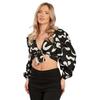 Influence Damen Crop Top mit Frontbindung