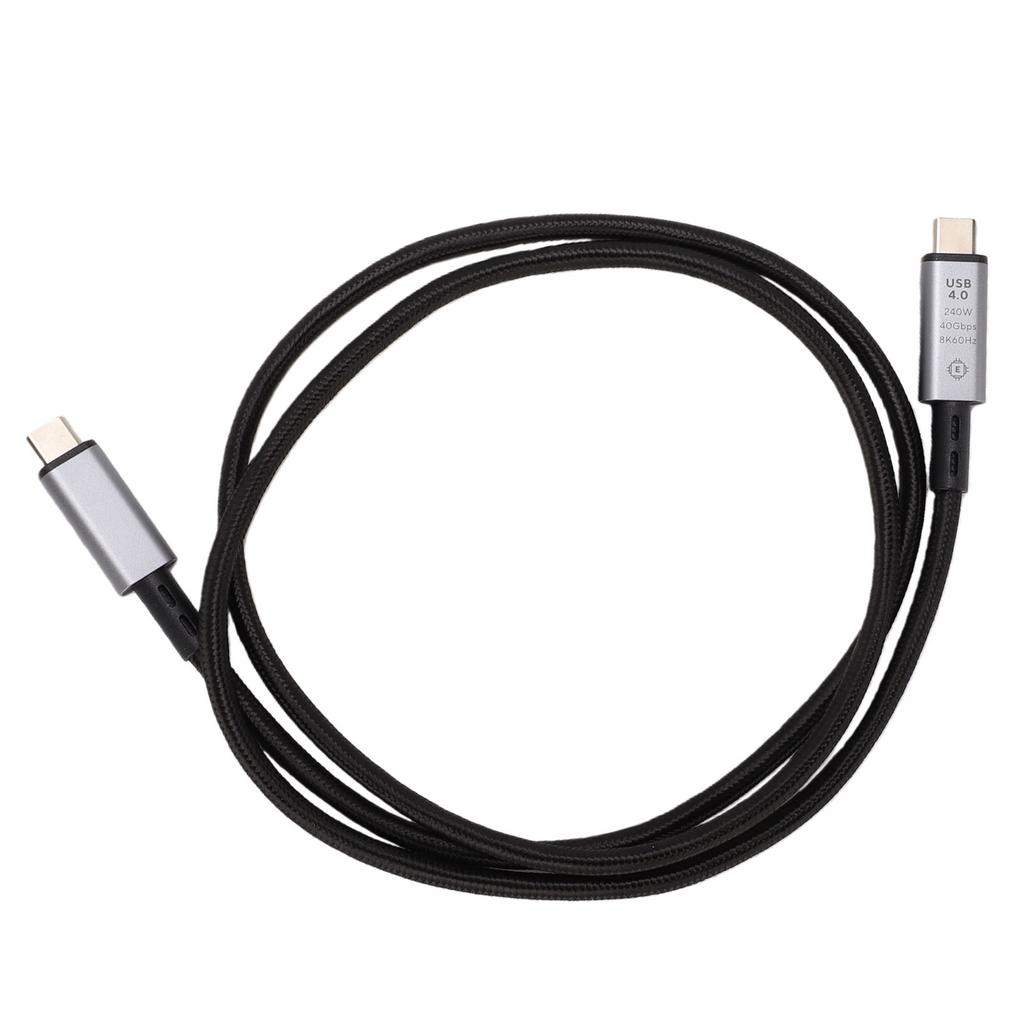 USB 4.0 Cable Support for Thunderbolt 4 USB C To USB C Cable 40Gbps 240W Fast Charging 8K 60Hz Video for Laptop Phones