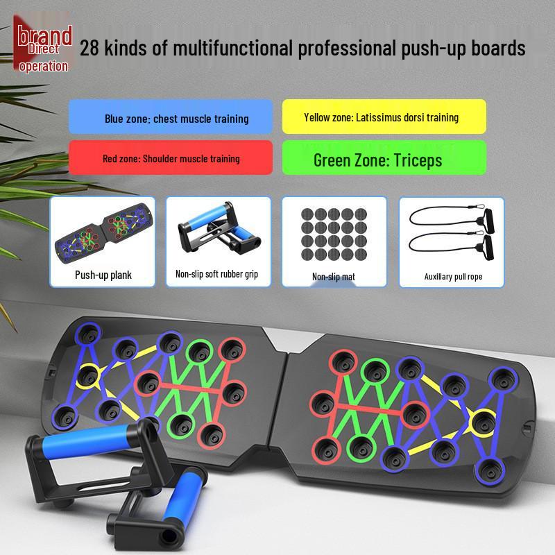 Multifunctional Push-Up Board: Foldable Chest & Ab Trainer for Men and Women