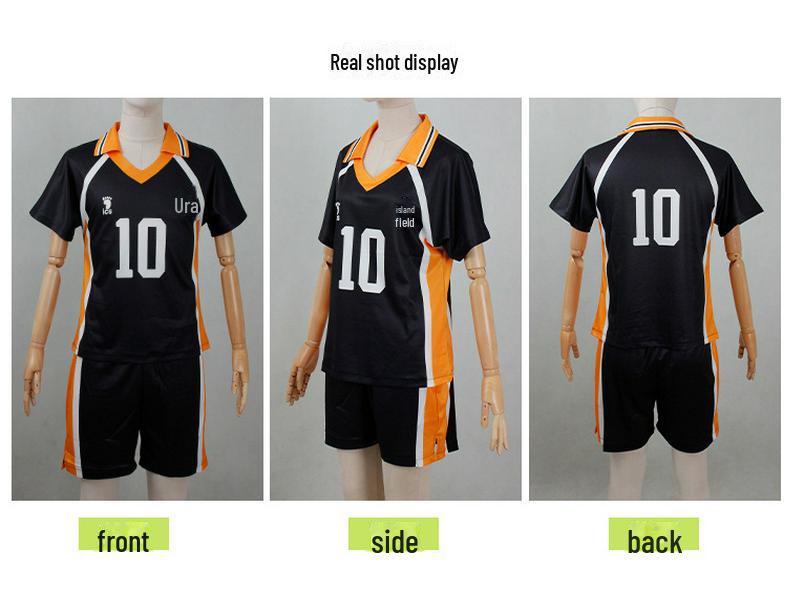 Haikyuu Karasuno Team Cosplay Uniform - Hinata Shoyo & Kageyama Tobio Short-Sleeve Edition