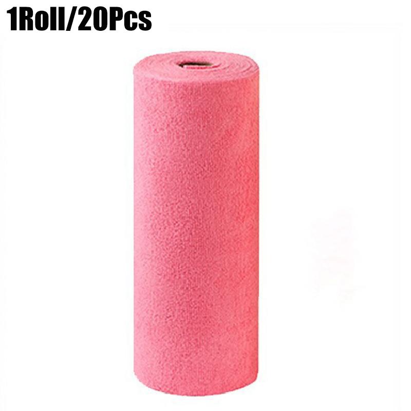 20/30PCS/Roll Large Roll Pack Scrubber Pads Dishcloths Kitchen Suppy Microfiber Material Cleaning Supplies 22x20/30x30cm