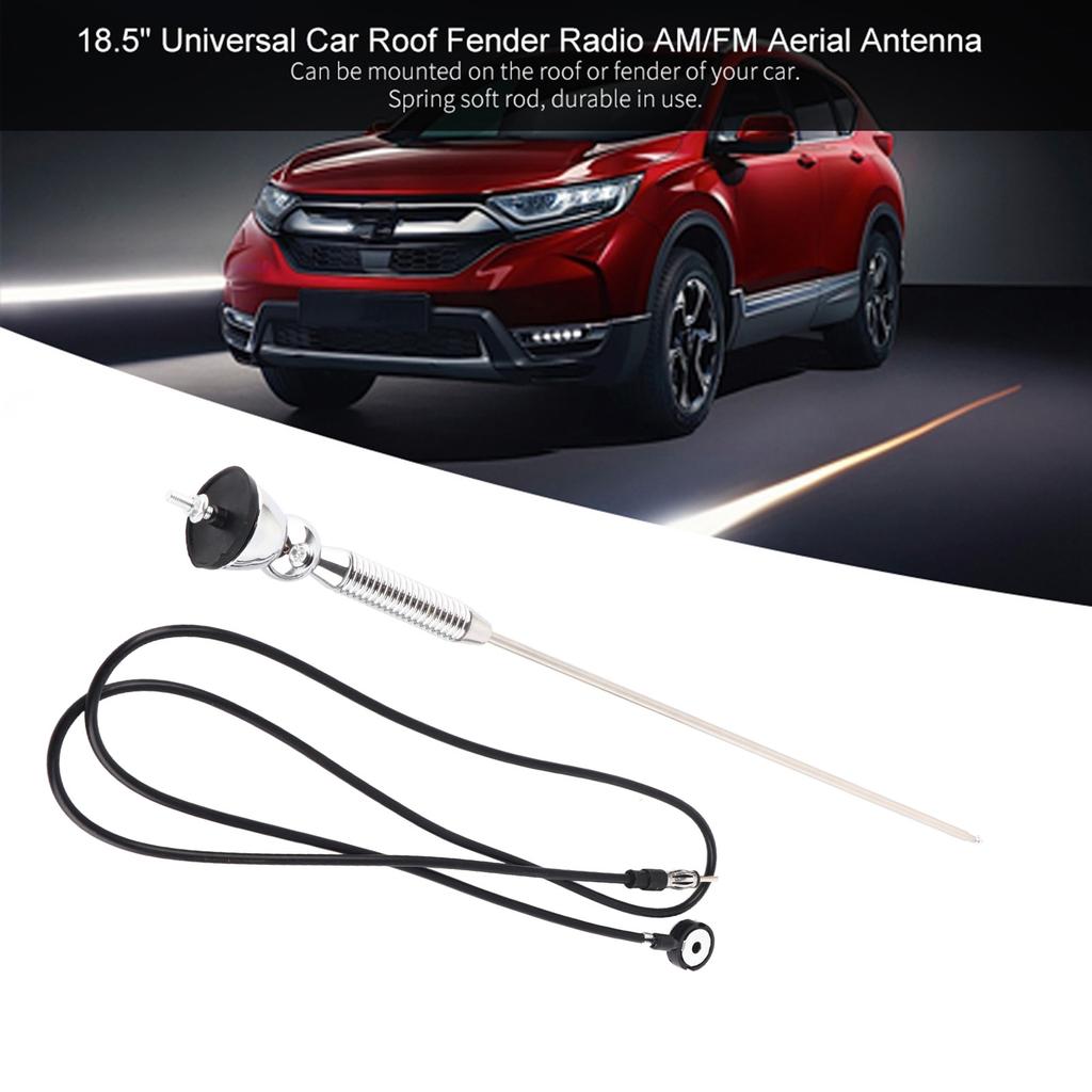 18.5  Universal Car Roof Fender Radio AM FM Aerial Antenna 180 degrees Swivel