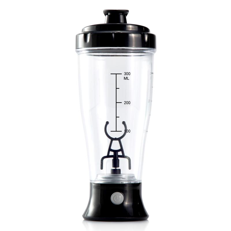 

300ML Automatic Self Stirring Protein Shaker Bottle Portable Movement Mixing Water Bottle Sports Shaker for Gym Powerful 300-400ml чорний