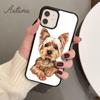 Yorkshire Terrier Dog Puppy Phone Case for iPhone 11 12 13 14 Pro Max Mini X XR XS SE 2020 6 7 8 Plus Samsung S21 S22 Shell