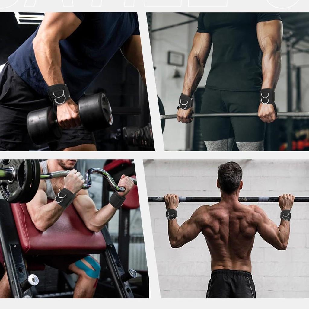 Deadlift Assistance Straps & Fitness Gloves for Weightlifting: Men's & Women's Wrist Support for Pull-ups, Barbell, and Back Training