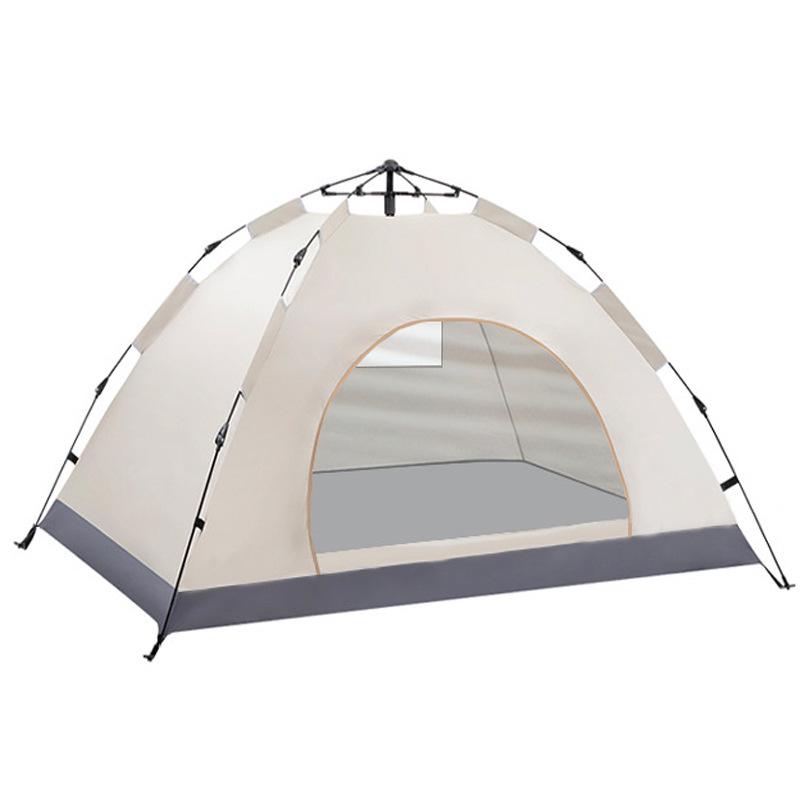 Schnell aufzubauendes Outdoor-Campingzelt für 2-4 Personen, Sonnenschutz, Einfacher Aufbau