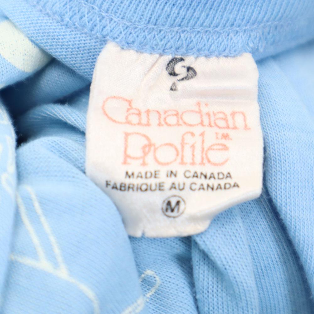 Canadian Plofile 70s vintage Short sleeve T-shirt M blue Men's Used