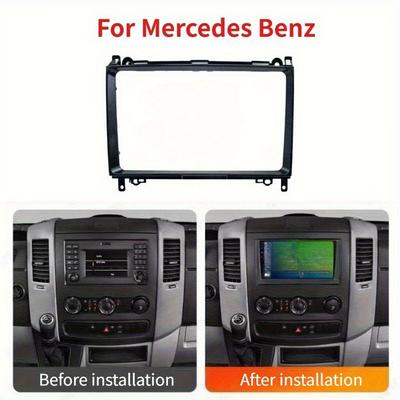 Autoradio Blenden Für Mercedes Benz A-Klasse W169 B-Klasse W245 W906 Sprinter Viano Vito VW Crafter 9 Zoll Panel Kabelbaum Canbus
