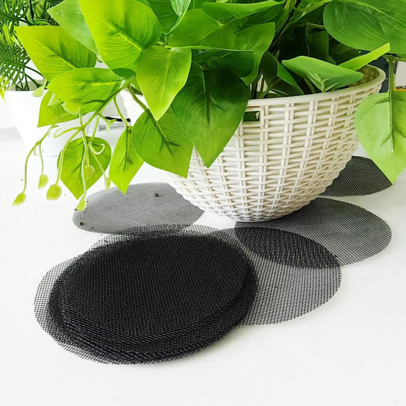 50 Pcs Flower Pot Hole Mesh Pad Breathable Bonsai Mesh Drainage Screens Bonsai Pot Bottom Grid Mat Drainage Mesh Hole Screen