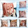 Anime P-Power Cat Pillow Case For Sofa Decor Car Office Room Printing Cushion Cover Decorations And Protector