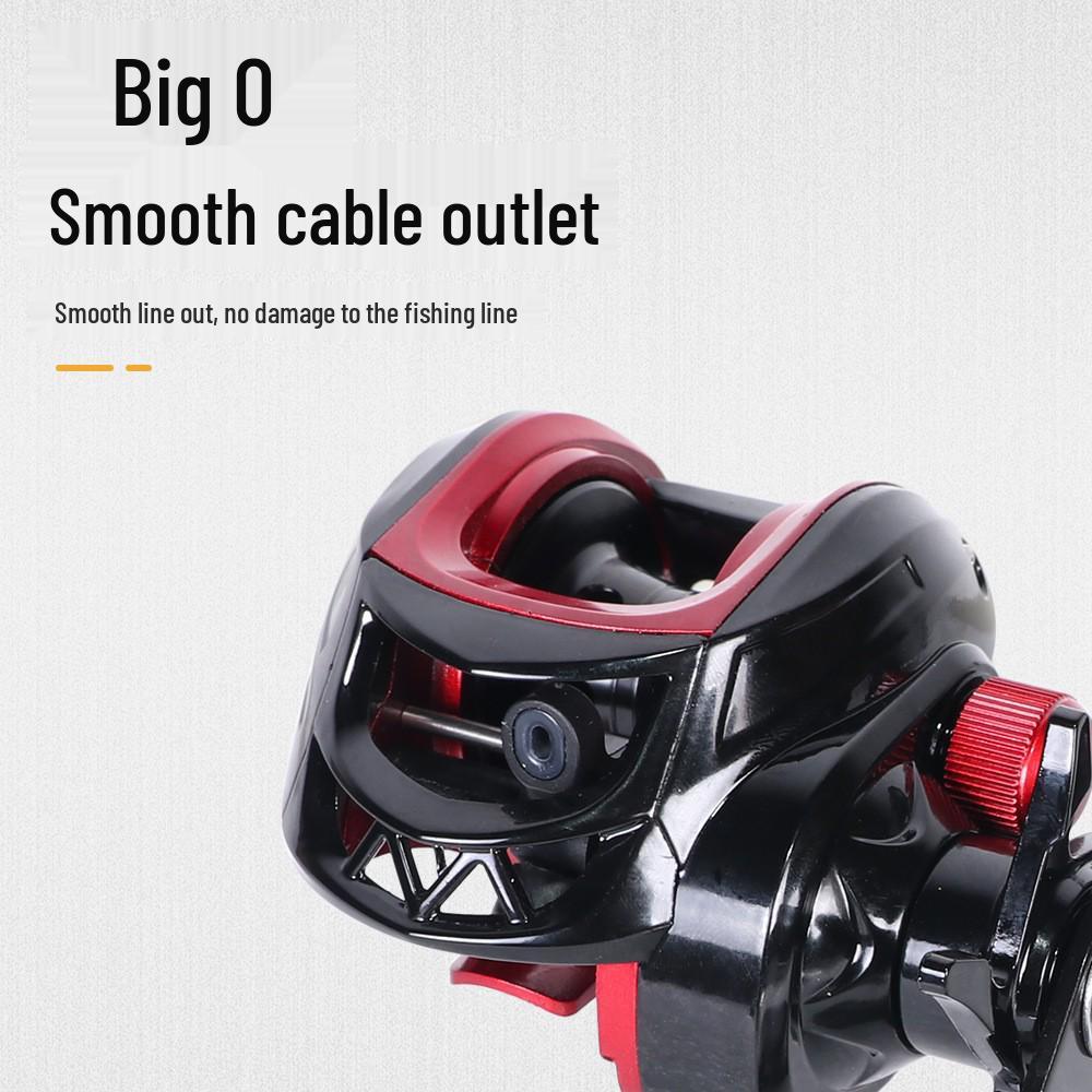 Full Metal Baitcasting Reel, No Backlash, Black Fish Wheel, Long Cast Water Drop, Micro Lure Raft Fishing