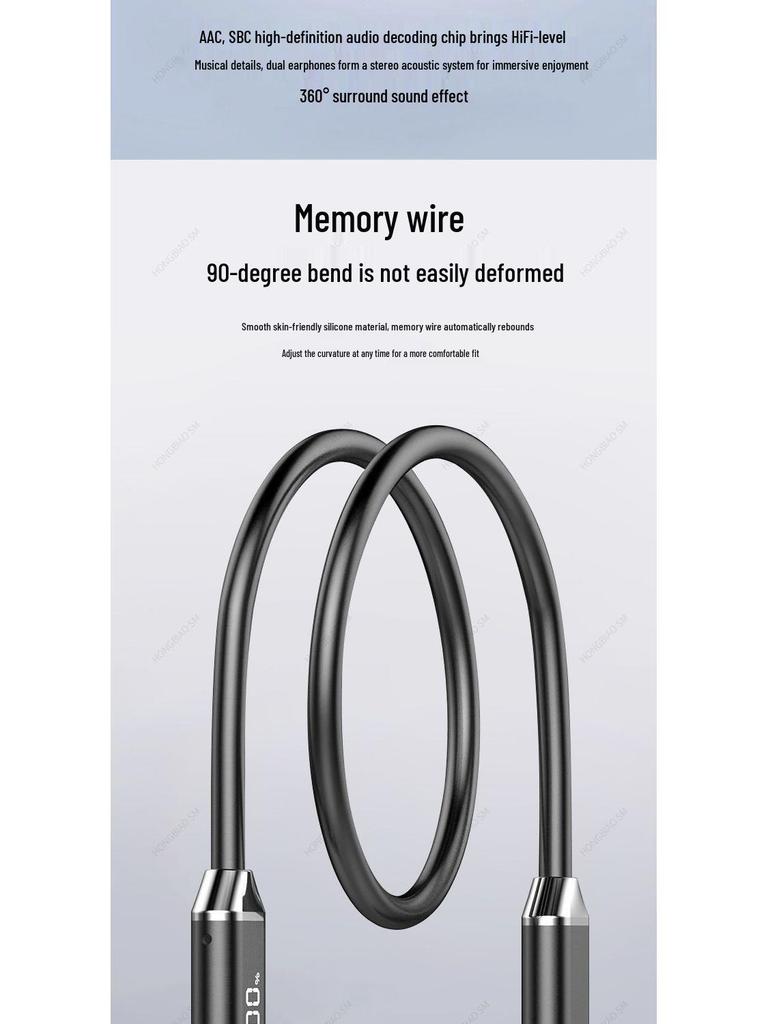 Wireless Sports Neckband Bluetooth Headphones with Long Battery Life, Universal Fit, Non-Slip Design