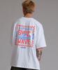 LIKE THE MOST Surfing Lamo Oversized Short Sleeve T-Shirt_White