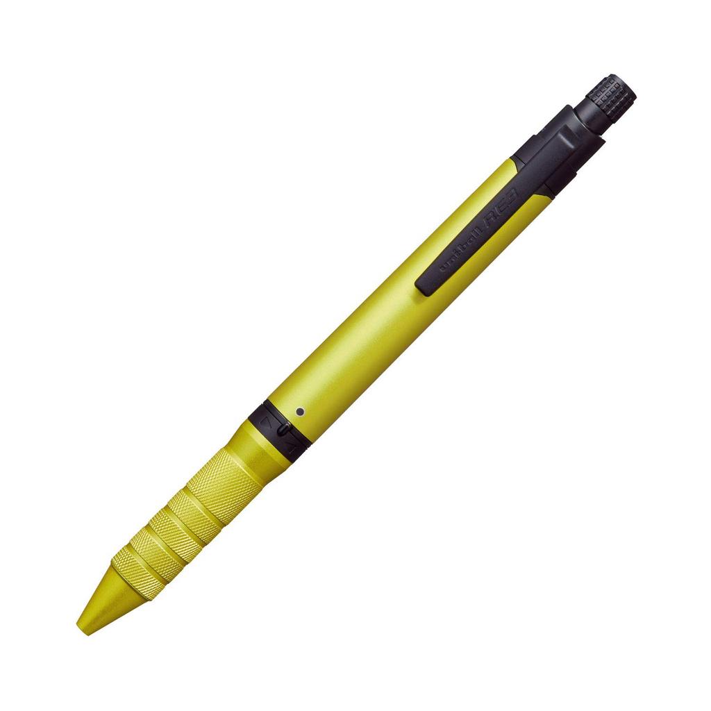Mitsubishi Pencil Erasable Ballpoint RE3 BIZ Limited Edition N Yellow 3-Color Pen, Uni-ball 0.5, (URE3100005.NY)