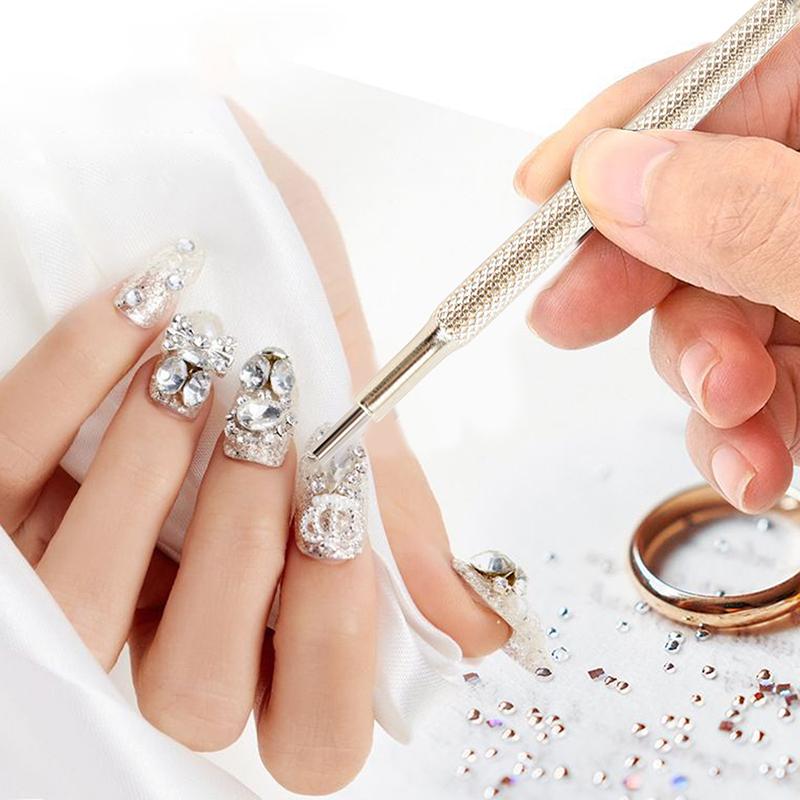 1/2 Pcs Professional Double-Headed Nail Art Magnetic Pen High-Precision Mini Iron Beads Magnet Dotting Pen Manicure Tool