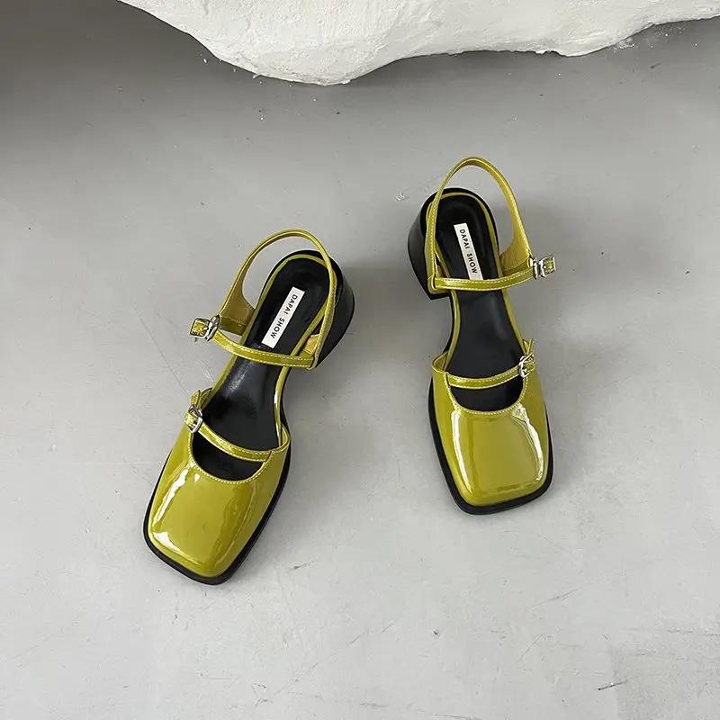 Fashion Mary Jen Ladies Shoes Wholesale Vip High Quality Pvc Women's Closed Sandals Cheap Liquidation Sandal Low Price Designer Footwear