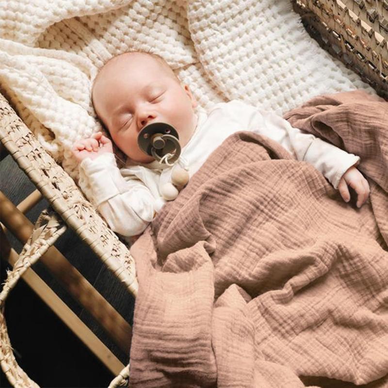 Swaddle Blankets 3 Pack, 100x100cm Muslin Cotton Receiving Blankets for Newborns, Soft Swaddling Blanket for Boys Girls, Crib Stroller Blanket