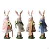 Easter Bunny Figurine Resin Crafts Living Room Desktop Ornament Statue Gift Decoration