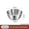 ZISIZ Food Grade Stainless Steel Mixing Bowl
