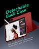 ESR iPad Pro Case Dedicated Rotating Case with Removable Magnetic 9 Adjustable Angle Rugged Shift Red 12.9 (2022/2021, 6th/5th Generation) Cover,