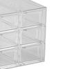 9 Grids Desktop Storage Box Clear Multipurpose Drawer Organizer Dustproof Space Saving Divided Drawer Cosmetic Storage