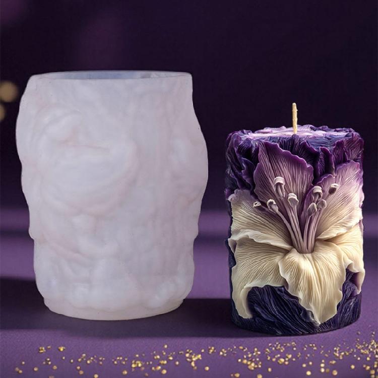 Artistic Silicone Flower Candle Mould For Handmade Gift And Stylish Home Accessories