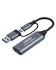 Capture Card for Switch Compatible, 4K Passthrough, 1080P, USB 2.0Type C 2-in-1 Adapter, Video Capture, Compact, Lightweight, Low Latency, for Game