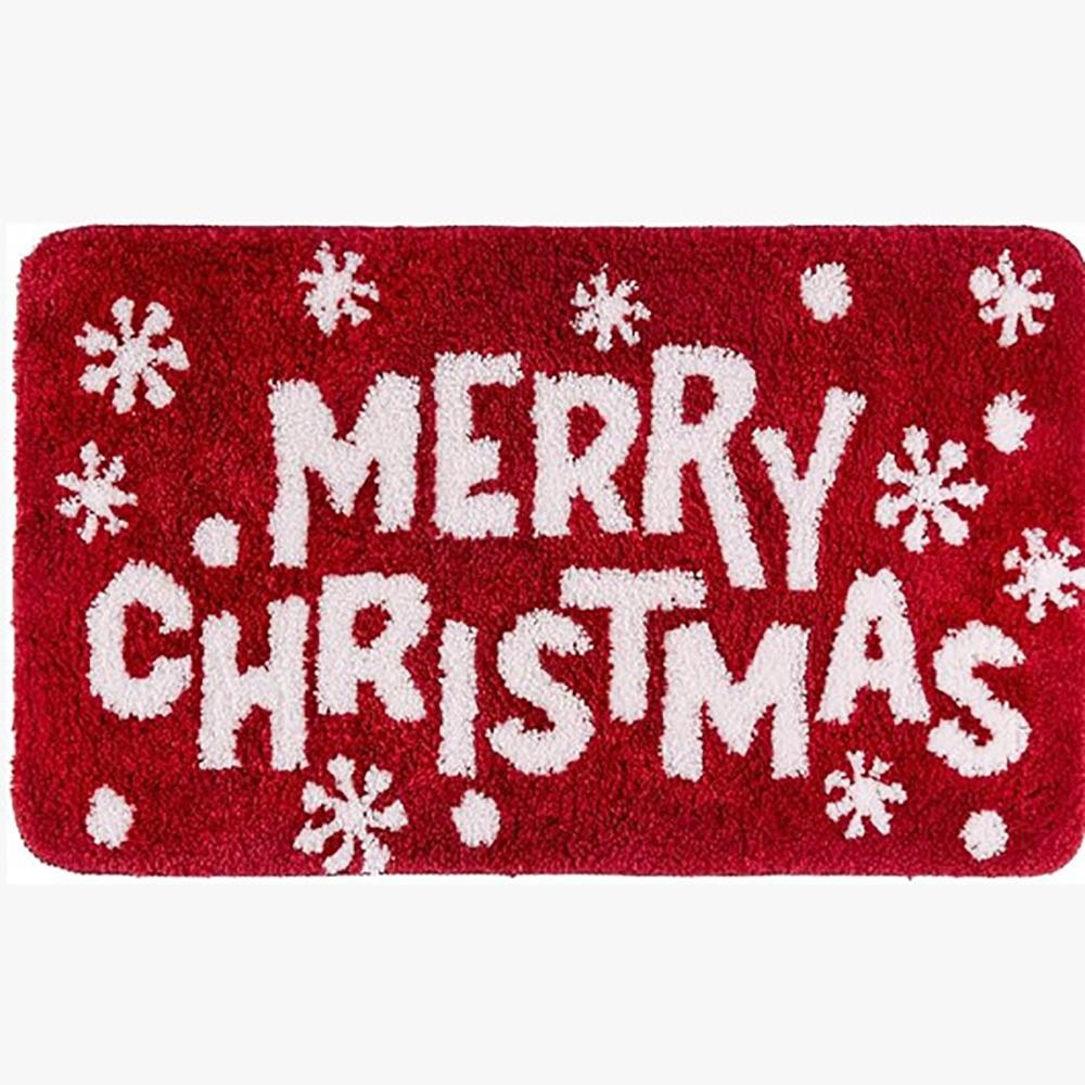

Non-slip Christmas Door Mat Santa Claus Door Carpet Cute Foot Mat Living Room Decor 40*60cm-Style 4